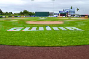 PRIMG AF Baseball Field with Ewing Logo