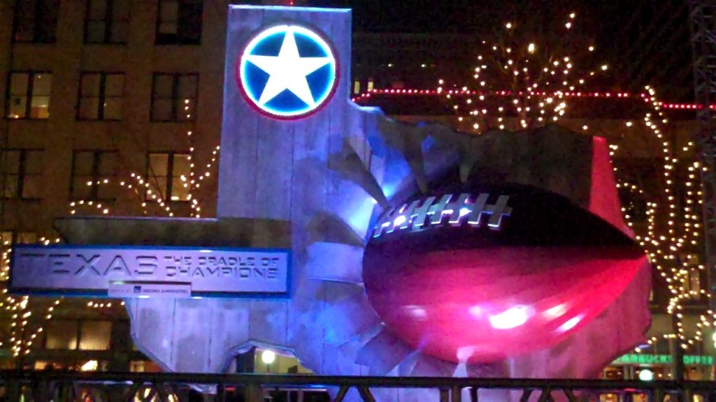 Cradle of Champions Statue with LED Landscape Lighting