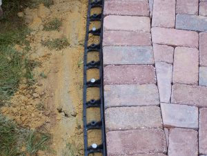 A SnapEdge paver border. 